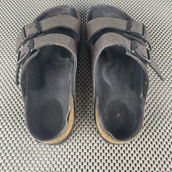 Birkenstock Arizona Sandals Adult 37 Glitter Slide On Buckle Made In Germany - Picture 8 of 13